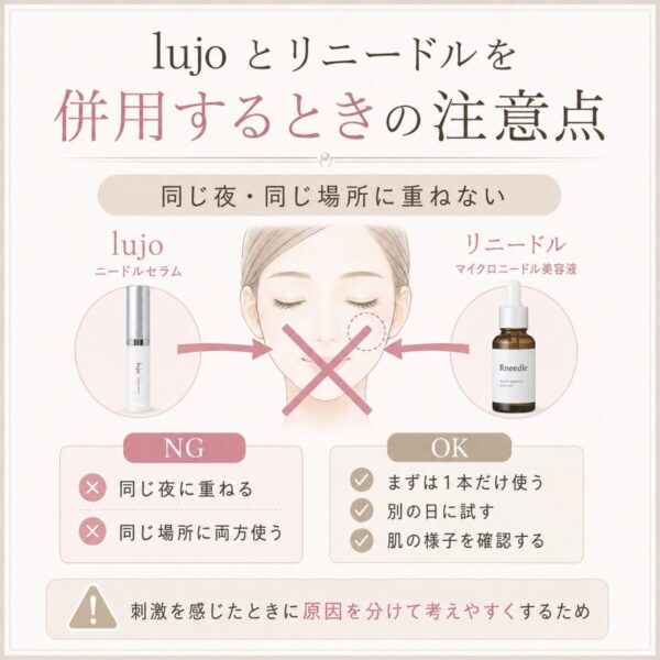 lujo ニードルセラムとリニードルを併用するときの注意点