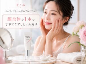 パーフェクトニードルプレミアムは「顔全体を1本で丁寧にケアしたい人」向け