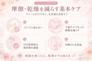 フェミッシュクリアの使用想定部位と粘膜・傷には使わない注意点