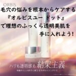 毛穴の悩みを根本からケアするオルビスユードットで理想のふっくら透明美肌を手に入れよう