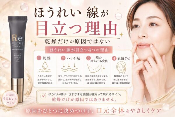 ほうれい線が目立つ理由