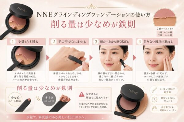 NNEグラインディングファンデーションの使い方