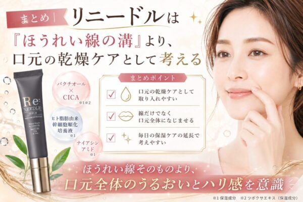 リニードルをほうれい線まわりへ使うときのまとめ