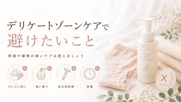 デリケートゾーンケアで避けたいこと
