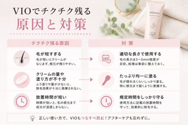 VIOでチクチク残る原因と対策