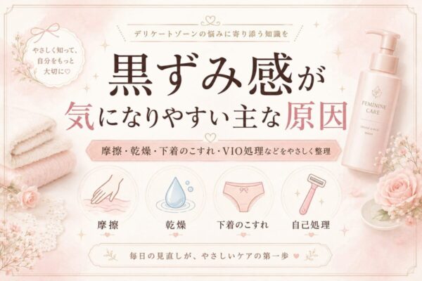 デリケートゾーンの黒ずみは「汚れ」ではない