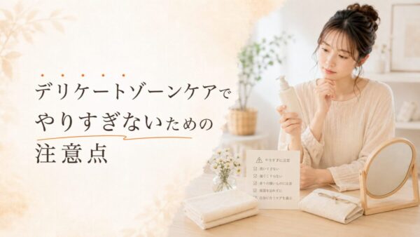 デリケートゾーンケアでやりすぎないための注意点