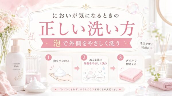 においが気になるときの正しい洗い方