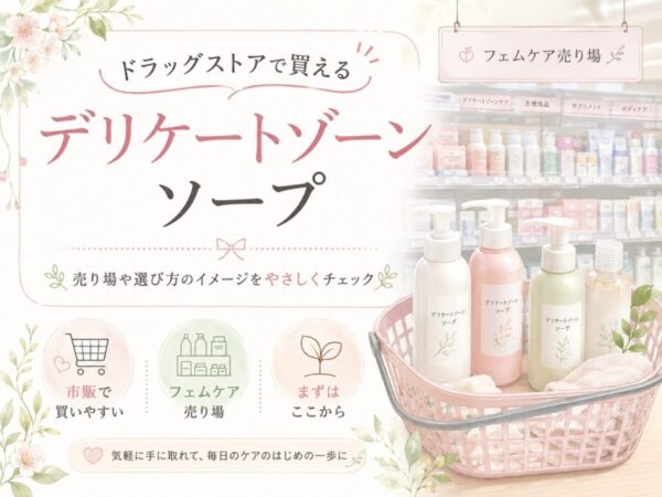 ドラッグストアで買えるデリケートゾーンソープ