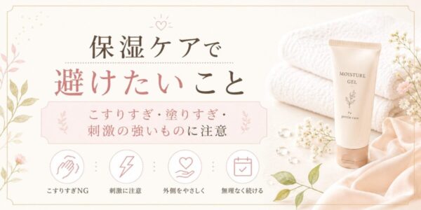 保湿ケアで避けたいこと