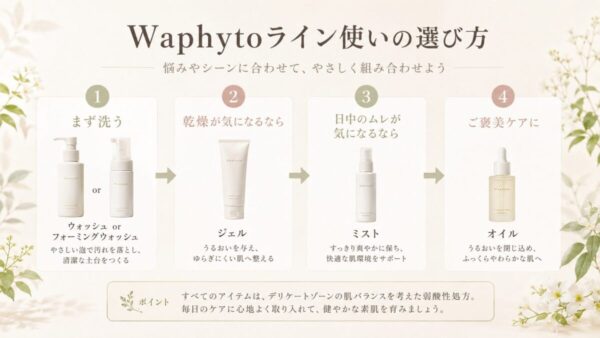 Waphytoライン使いの選び方