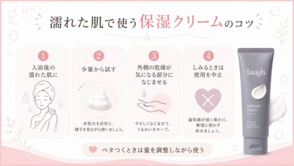 ラフドット インティメイトクリームの使い方