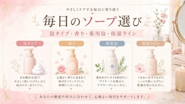 頻度別に選びやすいソープ候補