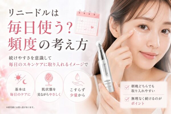 リニードルを目元へ使う頻度の考え方