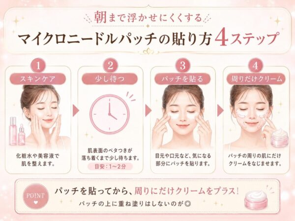 マイクロニードルパッチとニードル美容液の3つの選び方