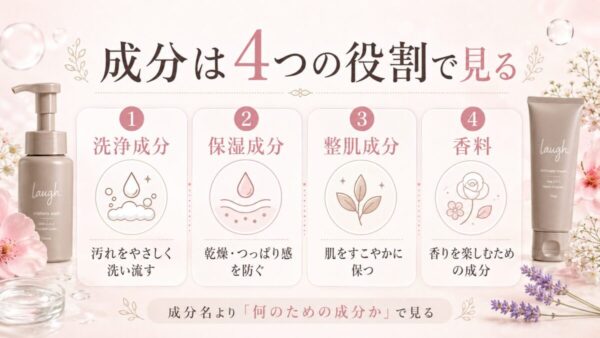 ラフドット 成分は4つの役割で見る
