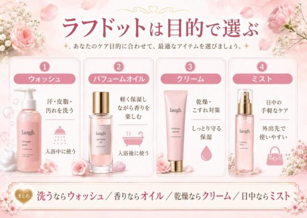 ラフドットは目的で選ぶ