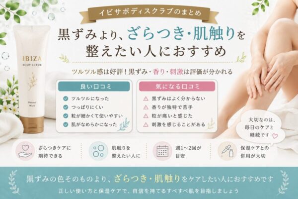 黒ずみより、ざらつき・肌触りを整えたい人向け